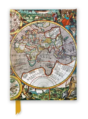 Vintage World Map Colorful Illustration Wallpaper