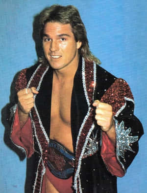 Vintage Wrestlerin Ring Attire Wallpaper