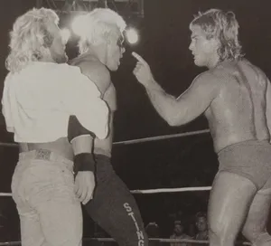 Vintage Wrestling Confrontation Wallpaper