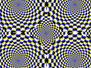 Violet And Green Cool Optical Illusions Wallpaper