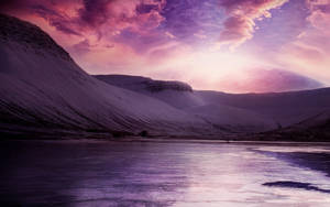 Violet Beautiful Sky Wallpaper