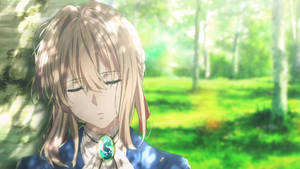 Violet Evergarden Contemplates The Meaning Of Life Wallpaper
