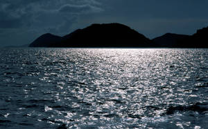Virgin Islands Silhouette Mountains Wallpaper