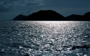 Virgin Islands Silhouette Mountains Wallpaper