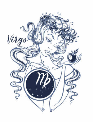 Virgo Zodiac Digital Drawing Wallpaper