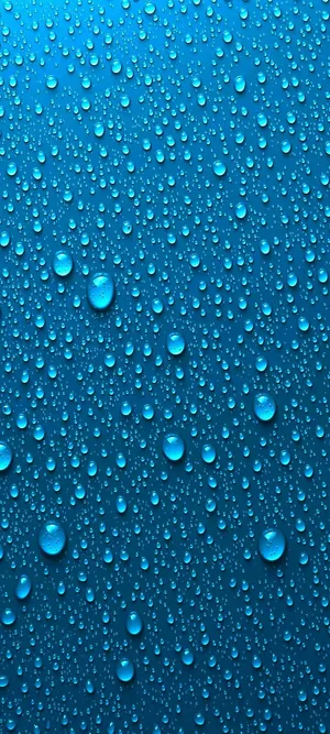 Vivo Y20 Blue Water Droplets Wallpaper