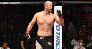 Volkan Oezdemir, The Mixed Martial Artist In Action During A Match Wallpaper