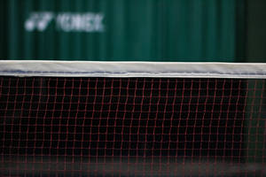 Volleyball Net In Red Colour Wallpaper