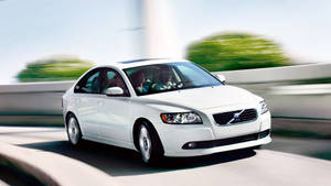 Volvo S40 White Wallpaper