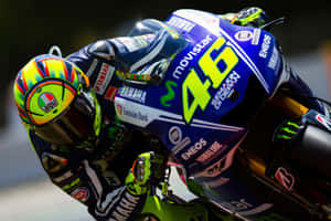 Vr46 Blue Yamaha Movistar Motorcycle Wallpaper