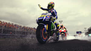 Vr46 Valentino Rossi Video Game Cover Wallpaper