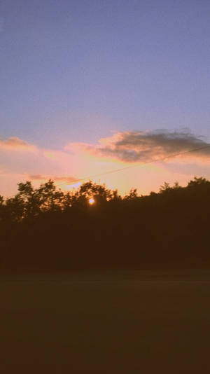 Vsco Peeking Sunset Wallpaper