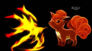 Vulpix Exhaling Fire Wallpaper