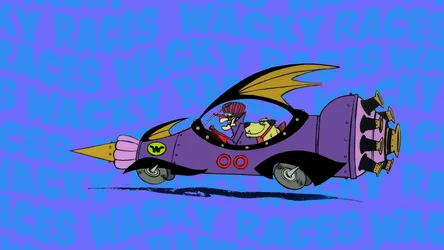 Wacky Races Purple Race Car Wallpaper