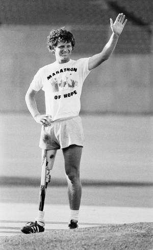 Waiving Terry Fox Wallpaper