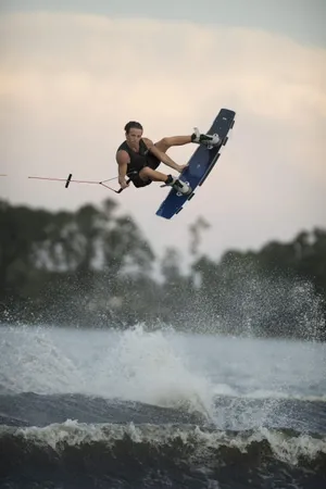 Wakeboarding Batwing Aerial Trick Wallpaper