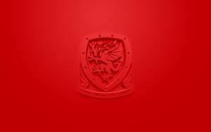 Wales National Football Team Embossed Crest Wallpaper