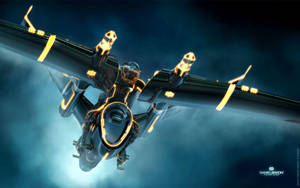 Wallpaper Tron Legacy Light Jet Design Wallpaper