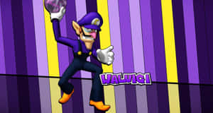 Waluigi's Cunning Stare Wallpaper