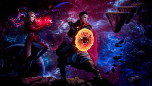 Wanda And Doctor Strange Multiverse Wallpaper
