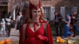 Wanda Devil Costume 4k Wallpaper