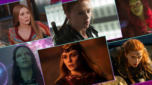 Wanda Maximoff And Women Of Mcu Wallpaper