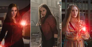 Wanda Maximoff In Different Films Wallpaper