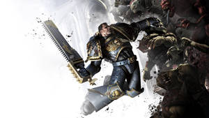 Warhammer 40000 Dawn Of War Aramus In Battle Wallpaper