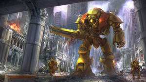 Warhammer 40k Adeptus Custodes Imperial Palace Wallpaper