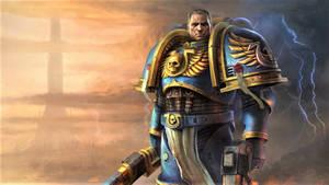 Warhammer 40k Ultramarines Warrior Wallpaper