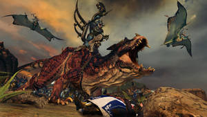 Warhammer Total War Lizardmen Stegadon And Kroxigor Wallpaper