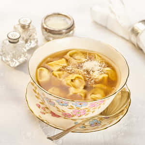 Warm And Hearty Tortellini In Brodo Wallpaper