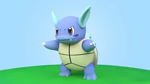 Wartortle In 3d Appearance Wallpaper