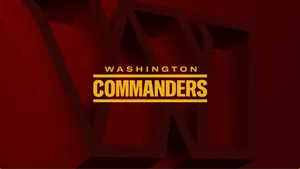 Washington Commanders Big Red Logo Wallpaper