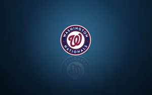 Washington Nationals Reflected Logo Wallpaper