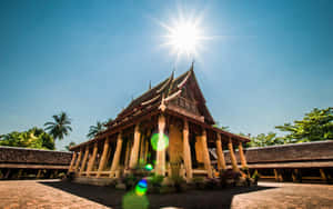 Wat Sisaket In Vientiane Architecture Wallpaper