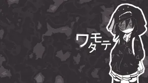 Watamote Dark Anime Aesthetic Desktop Wallpaper