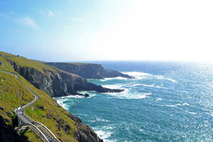 Watch The Waves At The Irish Sea Wallpaper