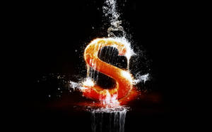 Water Splash S Alphabet Wallpaper