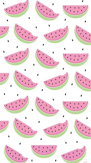 Watermelon Pattern Wallpaper - Pink Watermelon Wallpaper Wallpaper