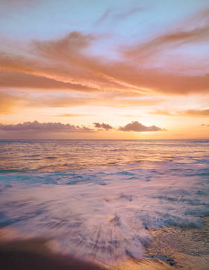 Waves Movement Beach Android Wallpaper