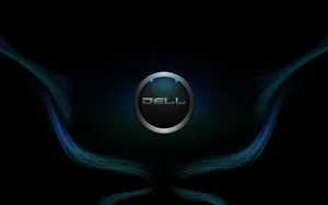 Wavy Lines Dell Hd Logo Wallpaper