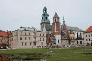 Wawel Castle Grass Fields Wallpaper