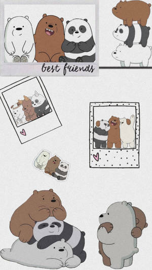 We Bare Bears Aesthetic Polaroid Wallpaper