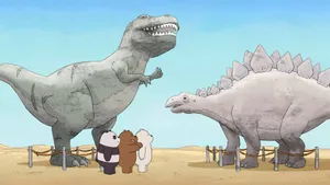 We Bare Bears Dinosaur Park Wallpaper