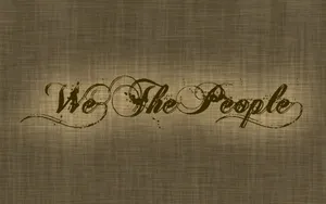 We The People Gray Aesthetic Wallpaper