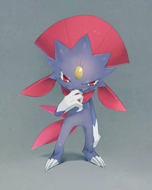 Weavile Smugly Smiling Wallpaper