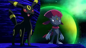 Weavile With Umbreon Wallpaper