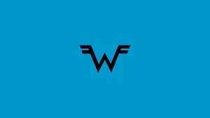 Weezer Blue Album Logo Wallpaper