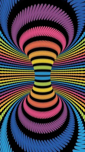 Weirdcore Optical Art Wallpaper